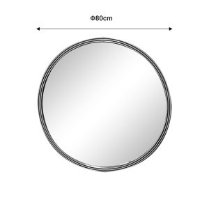 Καθρέπτης  χρυσό μέταλλο 80x2.5x80εκ