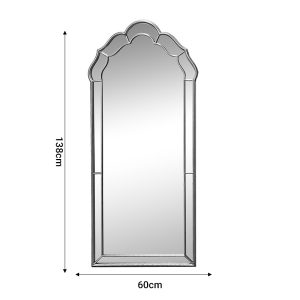 Καθρέπτης  χρυσό  μέταλλο 60x3x138εκ