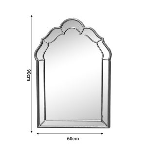 Καθρέπτης  χρυσό μέταλλο 60x3x90εκ