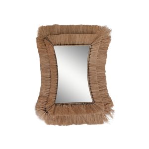 Καθρέπτης φυσικό ψάθα 70x2x20εκ