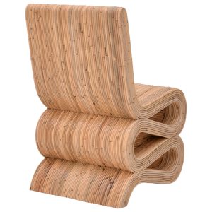 Πολυθρόνα rattan σε φυσική απόχρωση 65x52x90εκ