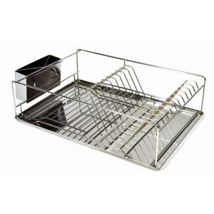 Ανοξείδωτη πιατοθήκη με δίσκο