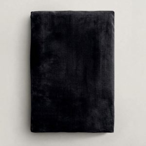 Κουβέρτα βελούδο 150x220cm fleece black