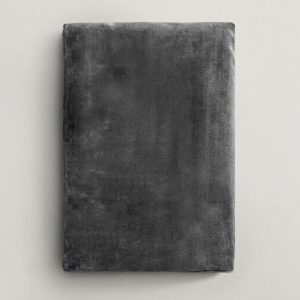 Κουβέρτα βελούδο fleece 150x220cm grey