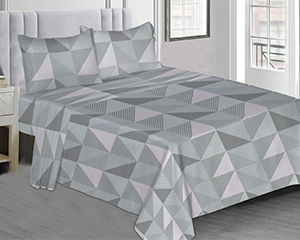 Σετ σεντόνια 4 τεμ. βαμβακερά 180x220cm με λάστιχο