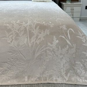 Κουβερτάκι λουλούδι ανάγλυφο 150x200cm beige